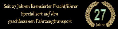 Seit 27 Jahren Sperrgut Transport, unverpackt sowie Motor Transport unverpackt, XXL Sperrgut Versand